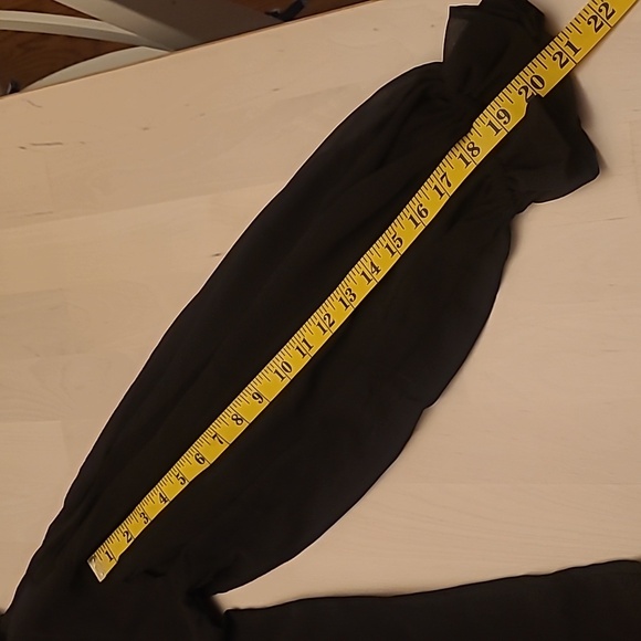 NWOT ASOS DESIGN Button Through Ruffle Front Tiered Black V-neck Maxi Dress - Picture 12 of 14